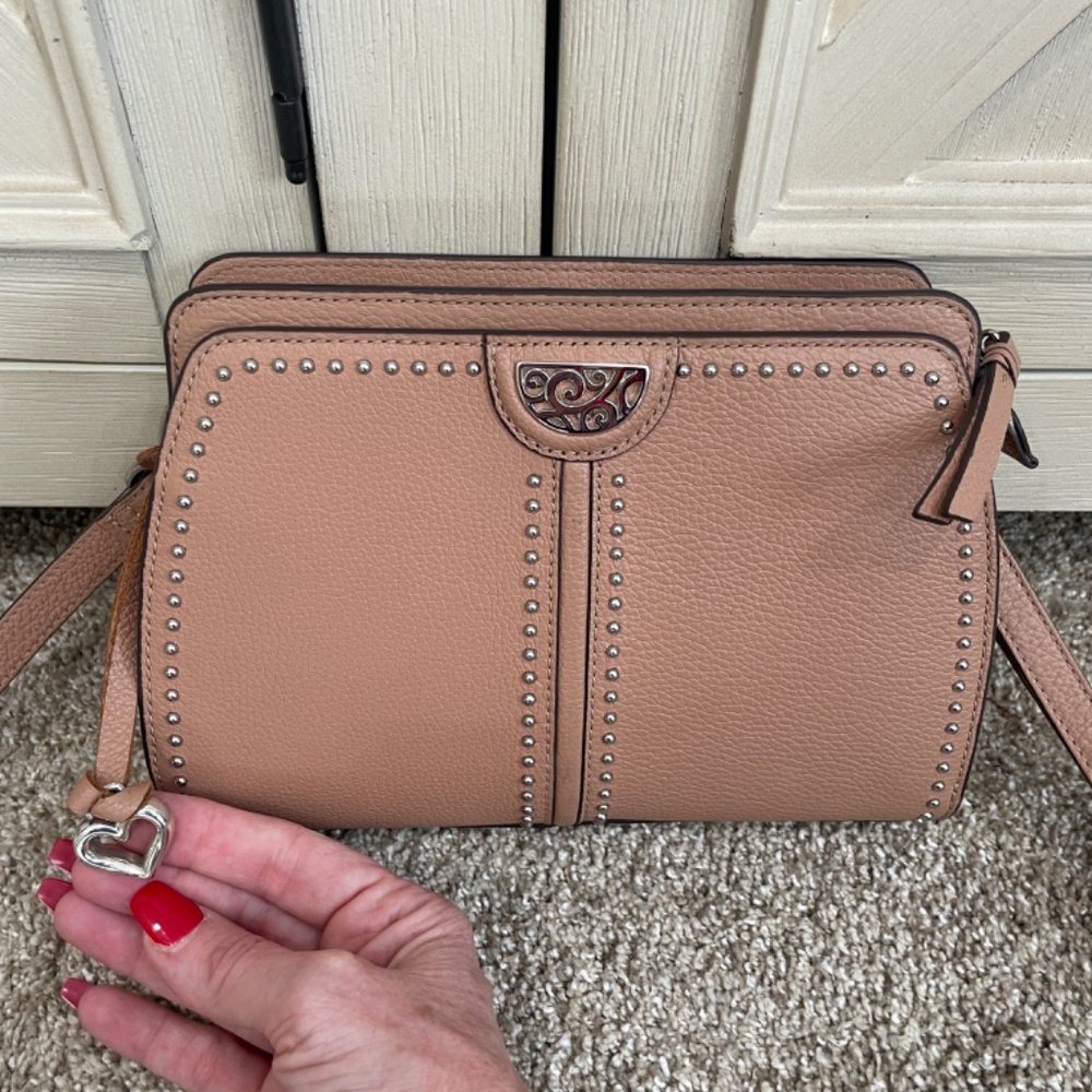 Brighton Beckman pretty tough Georgina organizer crossbody Buff color H4348B